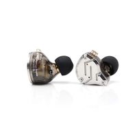 KZ ZS10 Pro 4BA+1DD Hybrid in-Ear Earphone with High Resolution 075mm 2pin Connector Detachable Cable (Without MIC, Gray)