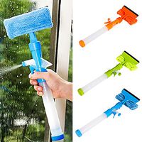 Ammzzoo111 Window Cleaning Squeegee Tool, Shower Squeegee Window Car Glass Mirror Cleaner Wiper Scraper Brush Clean Tools Random Color