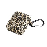 Norbairp Brown Leopard Compatible for Airpods 1&2 Case,360¡ã Shockproof Silicone Case Cover,Portable& Equiped with Keychain