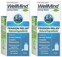 MediNatura WellMind Calming Tablets (Pack of 2), 100 Tablets Each