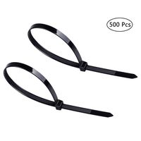 Coreden 4 Inches Heavy Duty Mini Zip Ties Self Locking Cable Ties (500 Pcs, Black)