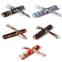 Liansan Designer Readers 5 Pairs Plastic Frame Reading Glasses for Men and Women L3220(5 Pairs,+3.00)