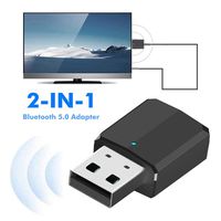Kekailu Bluetooth Adapter,ZF-169 2 in 1 USB Wireless Bluetooth Audio Adapter TV PC Receiver Transmitter,Portable Wireless Audio Radio Adapt,Black