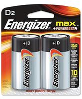Energizer Max D Batteries, Double-Pack E95BP-2 Alkaline, 1 Pack of 2 …