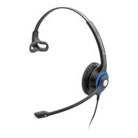 Sennheiser DeskMate Single-Ear Cord Office Headset With Connector Cord for Avaya, Polycom, Alcatel, Aastra, Nortel Select Models