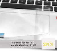 MMDW for MacBook Air 13 Skin, Clear Matte Anti-Scratch Trackpad Protector Cover Skin MacBook Air 13.3" A1466 A1369,2-Pack