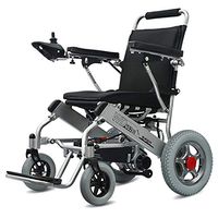 L&QQ Folding Portable Powerchair/Electric Wheelchair 6km/h and 13 Miles Range