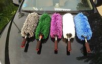 Auto dust Duster cleaning brush car wax ,Purple