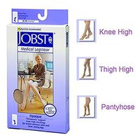 Jobst Opaque Knee KNEE HIGH Firm 20-30mmHg XL Silky Beige OPEN TOE
