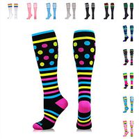 NEWZILL SWAG Compression Socks (20-30mmHg) for Men & Women, BEST Graduated Athletic Fit for Running, Nurses, Edema, Diabetic, Shin Splints, Flight Travel & Pregnancy (Swag Pink, Small)