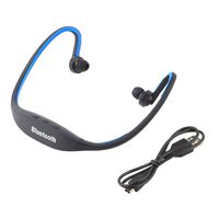 Bluetooth Wireless Headset Stereo Auriculares Headphone Earphone Earbuds Handsfree (Blue)
