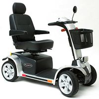 Pride Mobility Pursuit 4-Wheel Electric Mobility Scooter Used Silver color