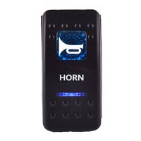 ESUPPORT Car Bar 12v 20a Blue LED Horn Light Push Button Rocker Toggle Switch 5pin Momentary on Off