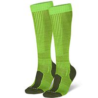 Merino Wool Long Knee-high (Light Green 1 Pair, US Kids 13-3)