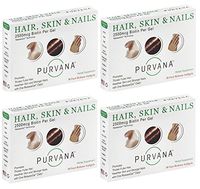 Purvana Hair, Skin & Nails 30 Softgels - 4 Pack