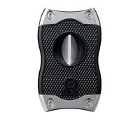Colibri SV-Cut Two-in-One Cigar Cutter - Black & Chrome