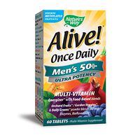 Nature's Way Alive Once Daily Men's 50+ Ultra Potency Tablets, 60