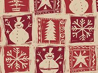 Holiday Kraft - Homespun Christmas 18"x833' Gift Wrap Full Ream Roll (Kraft) (1 roll) - Wraps -X3149F18