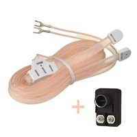 FM Dipole Antenna Indoor 75 Ohm + 300-ohm to 75-ohm transformer(Push-On F Type Balun) Kit for Ham Radio Yamaha JVC Sony Bose Natural Sound Stereo Receiver