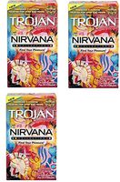 Trojan Nirvana Collection Condoms Variety Pack, 3 Boxes (10 Condoms)