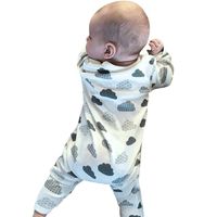 Sharemen Newborn Baby Boy Girl Letter Long Sleeve Romper Bodysuit Outfit Clothes (0-3Months, White15)