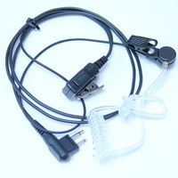 Advanced Nipple Covert Acoustic Tube Bodyguard FBI Earpiece Headset Mic PTT for Motorola Two Way Radio Walkie Talkie 2pin