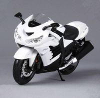 Maisto 2012 Kawasaki Ninja ZX-14R White Motorcycle 1/12