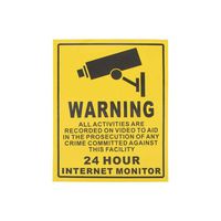 10pcs CCTV Surveillance Security Camera Video Sticker Warning Decal Sign Home Sticker Car Warning Sticker