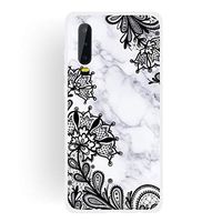 JUNXI Phone case Phone Cover Lace Flower Matte Semi-Transparent TPU Marble Mobile Phone Case for Huawei P30 Simple Shaped and Comfortable