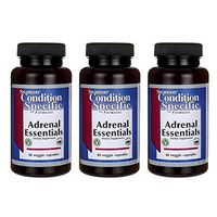 Swanson Adrenal Essentials 60 Veg Capsules (3 Pack)