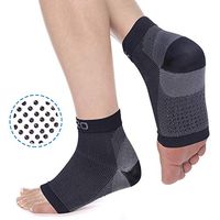 2U2O Toeless Yoga Socks, Non Slip Compression Foot Sleeves for Ballet, Yoga, Pilates, Barre, Eases Arch Pain, Swelling, and Achilles Tendon, Sticky Grip Sock for Women or Men.