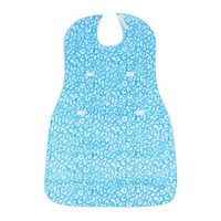 Waterproof Bib with Optional Crumb Catcher,Large Size Reusable and Washable Clothing Protector Bib for Adult Senior Elderly(3#)