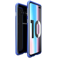Galaxy S10 Plus Metal Frame Case, Bumper with Reinforced Corners Ultra-Thin Shockproof Border Type Protective Cover Compatible for Samsung Galaxy S10 Plus (Blue)