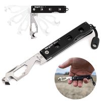 Anywhere Tools MOCA II 11-in-1 Multitool Keychain Module with Pocket Clip & ParaPull - Keychain Bottle Opener, Pocket Screwdriver & More - TSA Friendly Multitool - Add to EDC Keychain