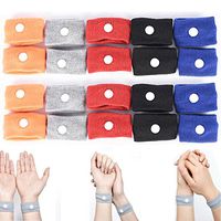 LONG7INES Anti Nausea Acupressure Wristbands - Morning Sickness Pregnancy Sickness Motion Sickness Sea Sickness Travel Sickness Natural Motion Sickness (20 Pcs, Multicolors)