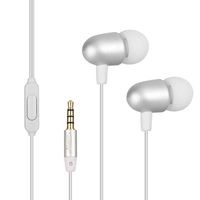 eVogue Premium Noise Cancelling Headphones with Precise Bass - HiFi Stereo Sound Output Wired Earbuds with Microphone - Lightweight Volume Control Compatible in Ear Earphones with 3.5 mm Jack