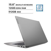 Lenovo Ideapad S340 15.6 Inch FHD 1080P Touchscreen Laptop, Intel 4-Core i7-8565U up to 4.60GHz, GeForce MX230 2GB, 12GB RAM, 512GB SSD, Backlit KB, Bluetooth, Windows 10, Grey