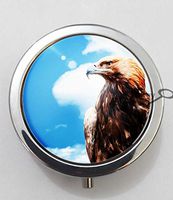 BlackKey Animal Eagle 3-Compartment Decorative Pocket Gift Box Case Organizer for Pill, Color 1 -1851