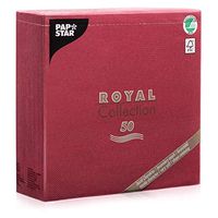 Papstar Cloth-Like Paper Disposable Dinner Napkins, 16”x16” ¼ Fold, 50 Pack, 21 Different Color options