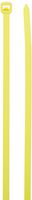 Aviditi CT433C Nylon Cable Tie, 5-1/2" Length x 0.14" Width, Yellow (Case of 1000)