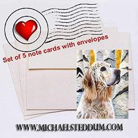 Michael Steddum Coalesce, English Setter Note Card Set