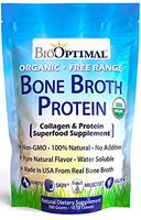 Bone Broth Protein Powder, Organic Bone Broth Collagen, High Quality, Chicken Bone Broth - Natural Flavor, USDA Organic, Keto & Paleo, Non-GMO, Gluten & Dairy Free