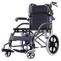 NILINLEI Transport Wheelchairs Lightweight Folding,High Load Bearing Aluminum Alloy Frame Wheelchair for Adults,Elderly Disabled Wheel Chair