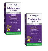 Natrol Melatonin + 5 HTP Advanced Sleep Time Release Bi-Layer Tablets (2)