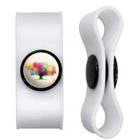 GRAPHICS & MORE Color Bursting Rainbow Tree Headphone Earbud Cord Wrap - Charging Cable Manager - Wire Organizer Set of 2