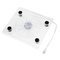 Zerone Laptop Cooling Pad Ultra Quiet USB Notebook Cooler Pad Base, Ultra Quiet with LED RGB Lights for PS4/PS3/Laptop