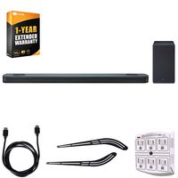 LG SK9Y 5.1.2-Channel Hi-Res Audio Soundbar w/Dolby Atmos + Universal Soundbar Bracket 23" - 55" + SurgePro 6-Outlet Surge Adapter with Night Light + 6ft HDMI Cable + 1 Year Extended Warranty