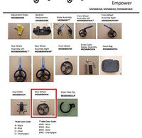 Medline Empower"Rear" Wheel - Fits MDS86845 Model