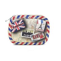 Miamica Women's Vintage Pill Case Travel, Multi-Colored