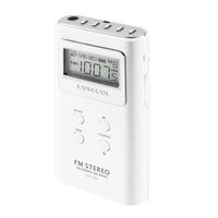 Sangean FM-Stereo / AM PLL Synthesized Pocket Receiver- White consumer electronics
